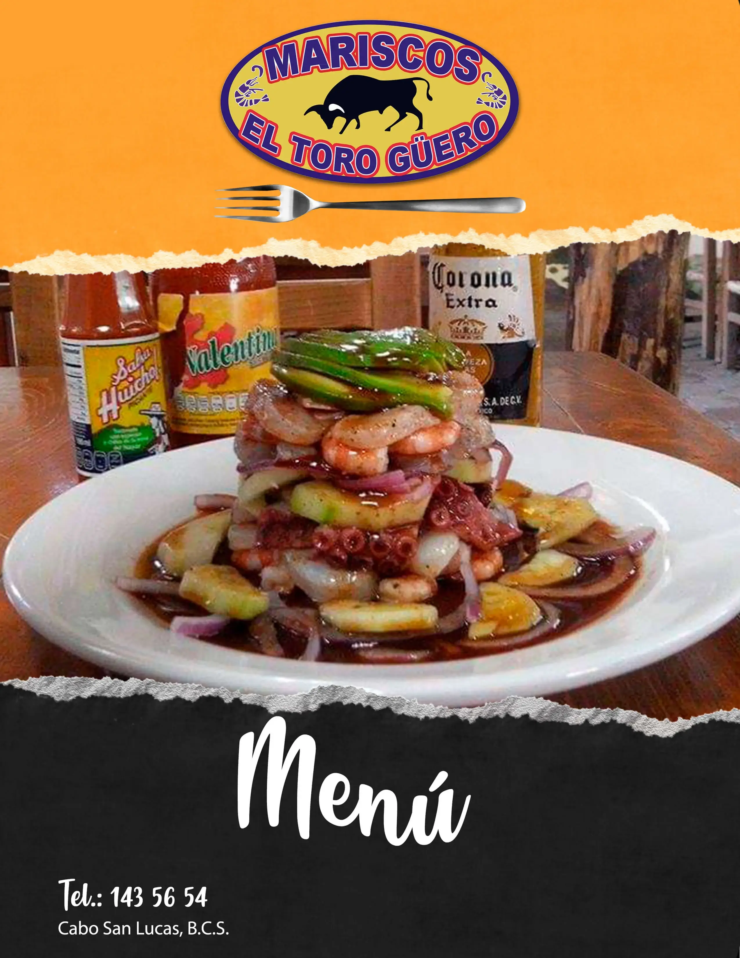 Cover of Mariscos Toro Güero menu